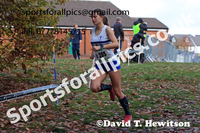 Junior Womens 2025 National Cross Country Relays, Berry Hill Park, Mansfield. Photo: David T. Hewitson/Sports for All Pics